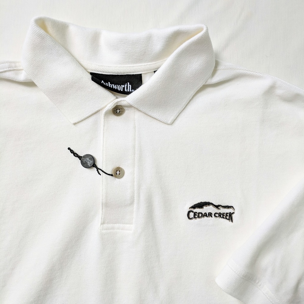 Ashworth white short sleeve polo shirt - Picture 2 of 3